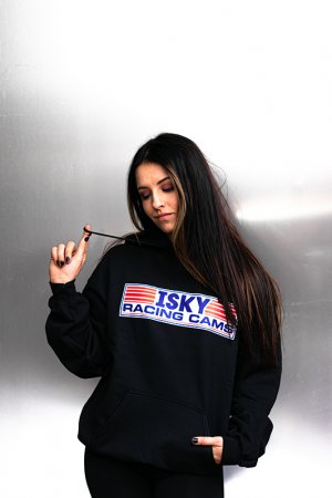 Isky Large Front Logo Black Hoodie